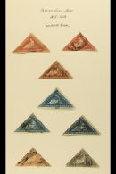 CAPE OF GOOD HOPE TRIANGULARS A Representative Used Collection Which Includes 1853 (blued Paper) 1d, 4d, Plus 4d... - Non Classificati