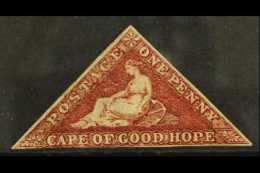 CAPE OF GOOD HOPE 1863-64 1d Deep Brown Red, SG 18b, 2+ Margins, Fine Mint.  For More Images, Please Visit... - Unclassified