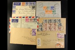 POSTAL HISTORY Thick Pile Of Covers & Postcards, Mostly Airmail Covers From KGVI & Early QEII Period, We... - Singapore (...-1959)