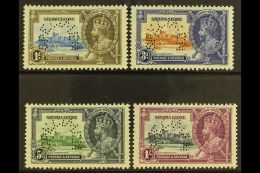 1935 Silver Jubilee Set Complete, Perforated "Specimen", SG 181s/4s, Very Fine Mint Large Part Og. (4 Stamps) For... - Sierra Leone (...-1960)