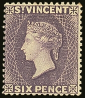 1885-93 6d Violet, SG 52, Fine Fresh Mint. For More Images, Please Visit... - St.Vincent (...-1979)