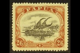 1910 2s 6d Black And Brown, Large Papua, Wmk Upright, P 12½, Type C, SG 83, Very Fine Well Centered Mint.... - Papua New Guinea