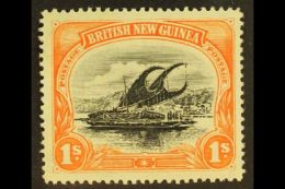 1901-05 1s Black & Orange Lakatoi Wmk Horizontal, SG 6, Fine Mint, Fresh. For More Images, Please Visit... - Papouasie-Nouvelle-Guinée