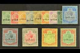 1921 Geo V Complete Set To 10s, Wmk Script CA, Overprinted "Specimen", SG 100/13, Very Fine Mint. (13 Stamps) For... - Nyasaland (1907-1953)