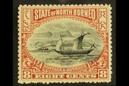 1897-1902 8c Black And Brown-purple Perf 13½-14, SG 102, Very Fine Never Hinged Mint. For More Images,... - North Borneo (...-1963)