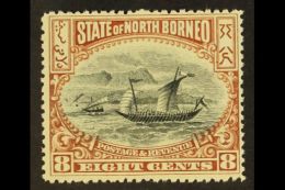 1897-1902 8c Black And Brown Perf 14½-15, SG 103a, Very Fine Never Hinged Mint. For More Images, Please... - North Borneo (...-1963)