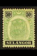 SELANGOR 1895-99 50c Green & Black Tiger, SG 60, Mint Part Og. For More Images, Please Visit... - Other & Unclassified