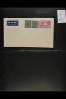 POSTAL STATIONERY AIRMAIL ENVELOPES 1929-60s Mostly Unused Examples From 1929 8a With 2x 3p KGV Stamps Applied,... - Other & Unclassified