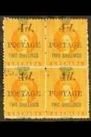 1888 4d On 2s Orange, 5mm Spacing, SG 42, Superb Mint Og Block Of 4. For More Images, Please Visit... - Grenada (...-1974)