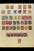 1876-1901 POSTMARKS COLLECTION Old Time Collection With Individual Cancels/towns Laid Out On Each Page. Includes... - Costa D'Oro (...-1957)