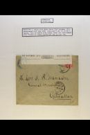 1912-1951 INCOMING MAIL. An Interesting Collection Of Covers On Leaves, Inc 1912 & 1919 Cards From Germany,... - Gibilterra