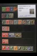 1924-1934 AIR POST STAMPS. USED COLLECTION On A Stock Page, All Different, Inc 1924 Set (300pf With 'short'... - Sonstige & Ohne Zuordnung