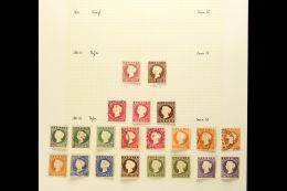 1880-1938 MINT & USED COLLECTION On Leaves, Inc 1880-81 4d Wmk Sideways Used, 1886-93 Two Sets (ex 3d), 1909... - Gambie (...-1964)