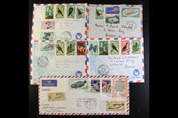 NEW CALEDONIA 1966-70 Commercial Air Covers Group Displaying A Colourful Range Of Stamps, Includes Airs To 13fr,... - Other & Unclassified