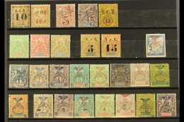 NEW CALEDONIA 1891-1904 Mint Selection On A Stockcrad, Includes 1891-92 10c On 30c & 10c On 40c, 1892-93 5c On... - Sonstige & Ohne Zuordnung