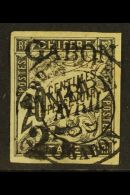 GABON 1889 "25" On 20c Black "Gabon Timbre" Overprint On Postage Due (Yvert 13, SG 13), Fine Used, Four Large... - Sonstige & Ohne Zuordnung
