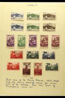 COMORO ISLANDS 1950-1968 MINT & USED COLLECTION On Leaves, Inc 1950-52 Set Mostly Used, 1952 15f Medal Mint,... - Sonstige & Ohne Zuordnung
