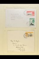 1937-63 COVERS COLLECTION Includes 1937 Coronation Set On FDC Tied By South Georgia Cds's, 1946 Victory, 1948 RSW,... - Falkland