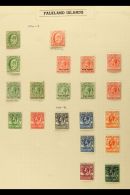 1904-1952 ATTRACTIVE FINE MINT COLLECTION On Leaves, Inc 1929-37 Set To 1s Inc 4d (x2), 1933 Centenary Set To 3d,... - Falkland Islands