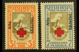 1923 "Aita Hadalist." Charity Overprints Complete Perf Set (Michel 46/47 A, SG 49B/50B), Fine Mint, 7m Expertized... - Estonia