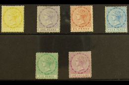 1877-79 CC Watermark Set, SG 4/9, Fine Mint (6 Stamps) For More Images, Please Visit... - Dominique (...-1978)