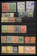 RAILWAY LOCAL STAMPS 1890's-1930's Mint & Used All Different Collection On A Two-sided Stock Page, Inc... - Sonstige & Ohne Zuordnung