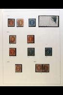 1853-1910 MINT & USED COLLECTION ON ALBUM PAGES Featuring A Spectacular Array Of Early Imperfs (26 Stamps),... - Cile