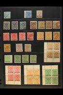 FORGERIES Collection/accumulation On Stockleaf. Includes A Genuine 1865-67 3d Deep Blue (SG 21) Mint And A Genuine... - Other & Unclassified