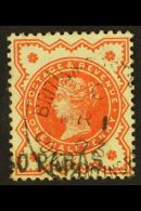 1893 40pa On ½d Vermilion, SG 7, Very Fine Used (Broken S), With "Mar 1 93" Cds Cancel. For More Images,... - Levante Britannico