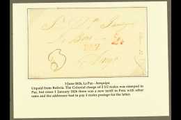 1826 (JUN) ENTIRE LETTER TO PERU 1826 (3 Jun) EL From La Paz To Arequipa Showing Colonial Single Rate Postage Of... - Bolivia