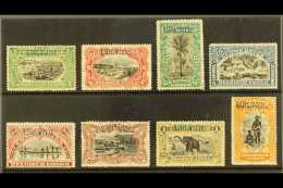 RUANDA URUNDI 1915 "URUNDI" 1st Type Local Overprints In Blue Ink, Set Complete, SG 8/14a (Cob 16/23), Lightly... - Sonstige & Ohne Zuordnung