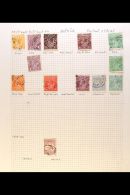 OFFICIALS 1913-30 "OS" PERFIN VERY FINE MINT & USED COLLECTION With Each Stamp Identified & Presented On... - Autres & Non Classés