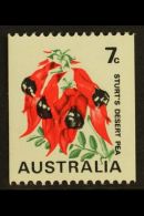 1970-75 MISSING COLOUR 7c Sturts Desert Pea Coil Stamp, Perf 15 X Imperf, With Buff (shadows On Flowers) Omitted... - Other & Unclassified