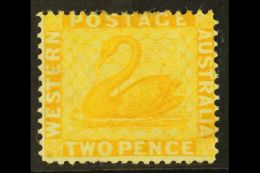WESTERN AUSTRALIA 1882-85 2d Chrome- Yellow Perf 12, SG 83, Mint, Fresh & Attractive. For More Images, Please... - Sonstige & Ohne Zuordnung