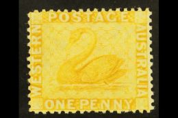 WESTERN AUSTRALIA 1864-79 1d Yellow- Ochre, Wmk Crown CC, SG 53, Mint Part OG. For More Images, Please Visit... - Sonstige & Ohne Zuordnung