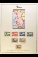 1925-1940 AIR POST ISSUES COMPLETE FINE MINT COLLECTION On Pages, All Different, Inc 1925 Set, 1927 Opt Set, 1928... - Albania