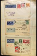 WONDERFUL OLD-TIME COVERS COLLECTION 1897 Through To About 1951 (mostly 1920's/30's/40's), Housed In Two Makeshift... - Other & Unclassified