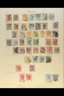 BRITISH ASIA OLD MINT AND USED COLLECTION 1860's To 1940's Collection On Old Album Pages, A Bit Untidily Arranged,... - Other & Unclassified