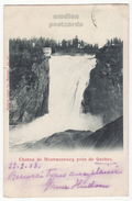 Montmorency Falls - Chutes - Near QUEBEC CITY, C1903 Vintage UDB Postcard, Montreal Import Co Canada - Cataratas De Montmorency