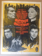 Affiche Cinéma Originale Du Film  UN BARRAGE CONTRE LE PACIFIQUE De RENE CLEMENT 1958 Produit Par DINO DE LAURENTIIS - Affiches & Posters