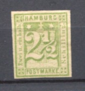 GERMANY HAMBURG 1864 2 1/2 PFG No 9 - Hamburg