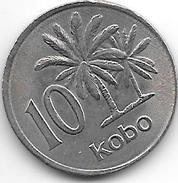 *nigeria 10 Kobo 1976  Km 10.1   Xf+ - Nigeria