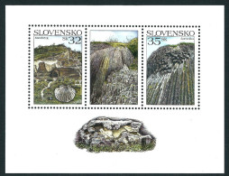 Slovakia Slovensko 2006 Somoska And Sandberg - Nature Sights - Fossils Miniature Sheet MNH - Hojas Bloque