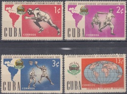 1962.100 CUBA MNH 1962. Ed.973-76. MNH JUEGOS UNIVERSITARIOS LATINOAMERICANOS. UNIVERSITY GAMES. - Ongebruikt