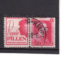 BELGIQUE-- Léopold III Avec Vignette PUB Pilules Rouges - Andere & Zonder Classificatie