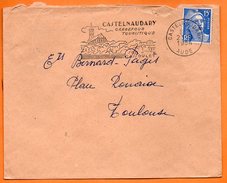 CASTELNAUDARY SON CASSOULET 1954 Lettre Entière N° DD 659 - Sellados Mecánicos (Publicitario)
