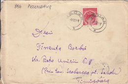 56515- REPUBLIC COAT OF ARMS, STAMP ON COVER, 1951, ROMANIA - Lettres & Documents