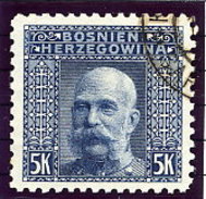 BOSNIA & HERZEGOVINA 1906 5 Kr . Perforated 9¼ Used. Michel 44C, SG 201B - Bosnia Herzegovina