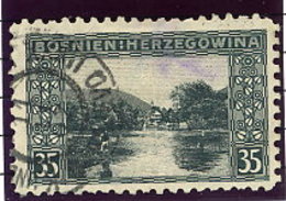 BOSNIA & HERZEGOVINA 1906 35 H . Perforated 9¼ Used.  Michel 38C, SG 195B - Bosnie-Herzegovine