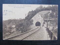 AK HARRASFELSEN Im ZSCHOPAUTALE  Tunnel  Eisenbahn Ca.1930// D*22935 - Zschopau